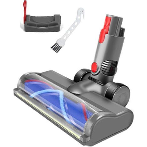 Pour aspirateurs V7 V8 V10 V11 V15 : brosse moteur à dégagement rapide avec indicateur de poussière LED et verrouillage par interrupteur. (1/5)