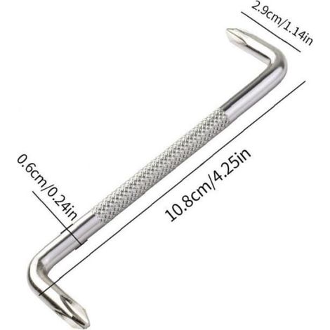 Ensemble de tournevis courte compensé Set Z-Type Phillips Tête plate Mini outil à main pour la réparation de l'automobile 5pcs (1/4)