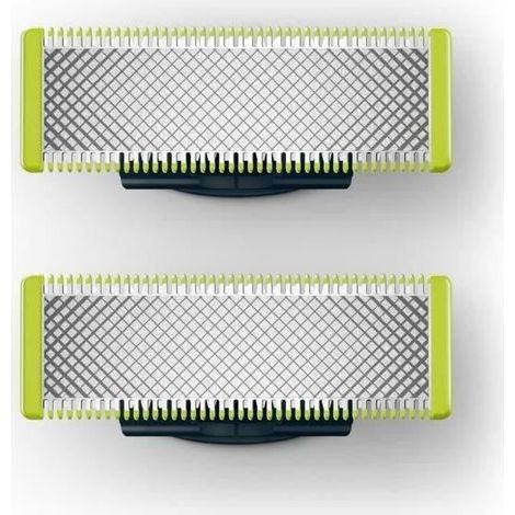 Philips – Lot de 2 lames One Blade pour rasoir/tondeuse – Compatible QP220/50 et QP2520 – Performance de rasage optimale – Installation rapide