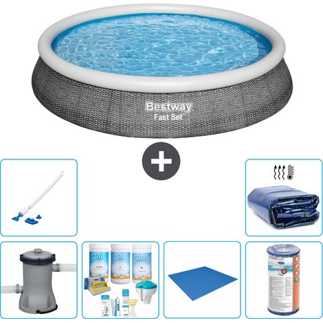 Bestway Piscina Bestway Fast Set Rotonda - 396x84 cm - 8-pezzi  S21456 (1/5)