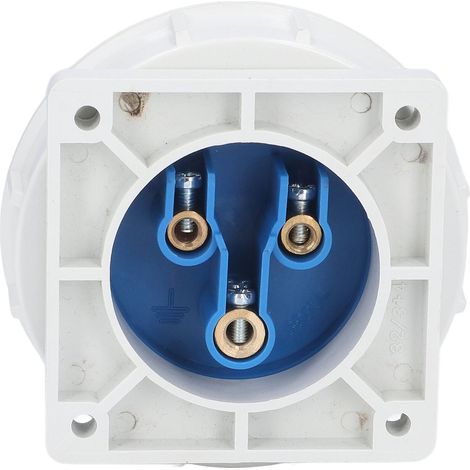 Prise industrielle étanche IP67 contact laiton connecteur aviation 2P+E 32A 220-240V (1/5)