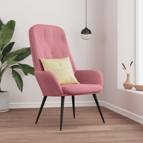 Relaxsessel Rosa Samt