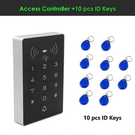 Contrôleur de verrouillage de porte par carte 125 kHz, lecteur de cartes de proximité 2000 utilisateurs Wiegand, clavier numérique 26 entrées/sorties, contrôleur d'accès K8 et 10 touches (1/5)