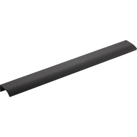 Griffleiste Möbelgriff Edge Straight LA 2x160mm L 350mm Alu schwarz matt (1/5)