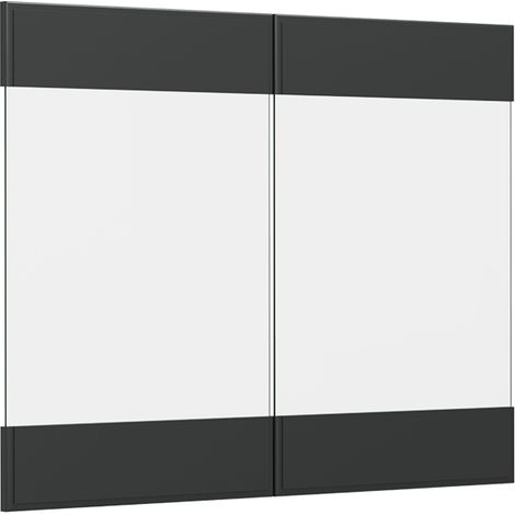 Frente de cocina R-Line, Antracita casa de campo, 79.2 x 59 cm frente de mueble para armario mural con vitrina, Vicco (1/5)