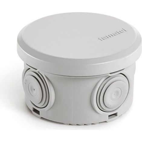 Caja estonca redonda con conos no halógenos D70x45 IP65 Famatel 3027 (1/2)