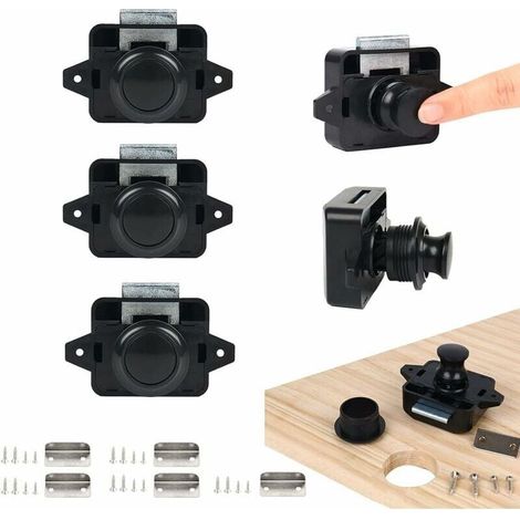 Locking Knob, 5PSC Keyless Door Lock for Mobile Door Knob for RV, Yacht, Boat YMYNY (1/4)