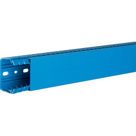Hager – Goulotte de câblage complète BA7 40mm x 60mm – Longueur 2000mm – Fixation par perforation – Couleur bleue (1/2)