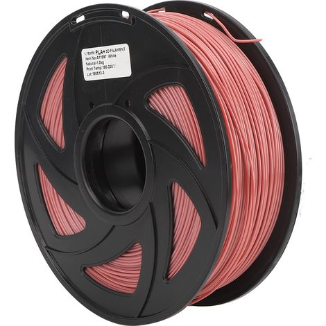 Filament pour imprimante 3D PLA rose long, diamètre 1,75 mm, 1 kg (1/5)