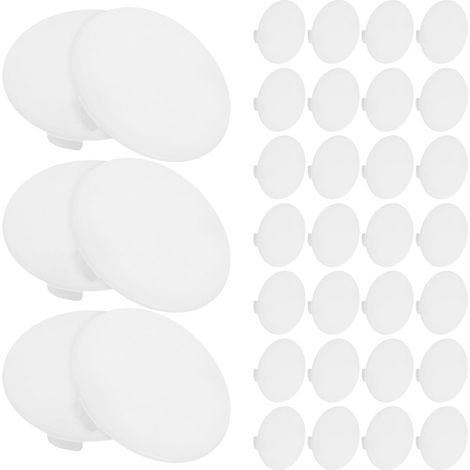 50 cache-vis ronds en plastique bureaux faciles à installer robustes (1/5)