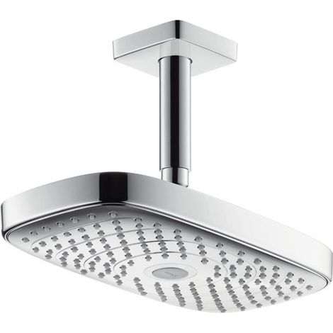 tête de douche Raindance Select E 300 2jet EcoSmart, bras plafond 100mm chroméé