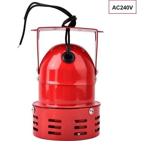 Avertisseur électrique 40W 120 dB Sirène d'alarme pour véhicule d'usine Prévention incendie Klaxon mini (AC240V) (1/5)