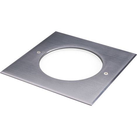 Encastré de sol extérieur ZEPH 3 SLIM 230V carré anthracite non percée bleu 6x2W - EUROPOLE - 56354NAN