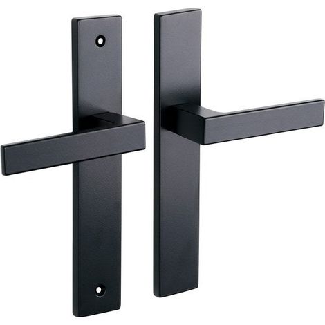 2 tiradores para puertas Nathan/Loft sin orificio ALPERTEC, acero, distancia entre ejes 195 mm ALPERTEC