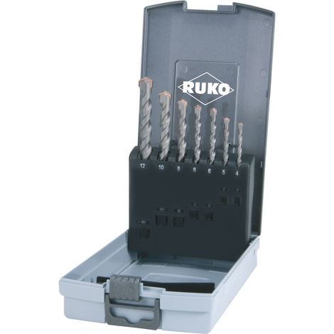 Juego  de brocas  para martillo  RUKO  SDS-plus  en casete  de plástico  ABS  - 205246RO (1/2)
