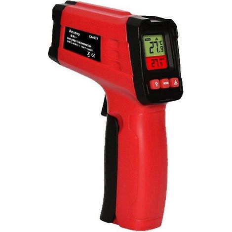 Thermomètre infrarouge numérique sans contact IR pour la mesure de la température de l'huile de cuisson industrielle et de la viande au barbecue. (1/5)