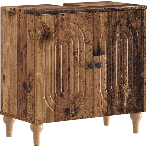 Waschbeckenschrank ALKMAAR Altholz 59,5 x 31,5 x 59 cm vidaXL (1/5)