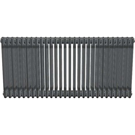 Bircham - Raw Metal Column Radiator H600mm x W1286mm 4 Column (1/2)