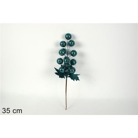 GRAPPOLO BACCHE GLITTERATE VERDE