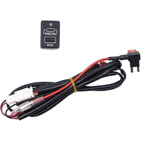 QC3.0 USB-Schnellladegerät Typ C PD fürs Auto, Ladeanschluss für Mobiltelefone, Netzteil für Mitsubishi Outlander L200 Triton (1/5)