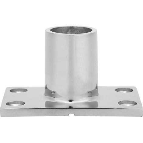 Beyamis Raccord de rambarde de bateau en acier inoxydable 316, angle droit, base rectangulaire à 90 degrés pour main courante de bateau. (1/5)