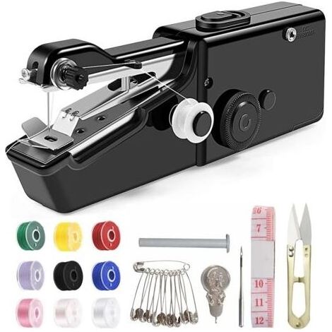 Handheld Sewing Machine, Mini Sewing Machine for Beginners and Adults Fast Sewing, Portable Sewing Machine with Sewing Supplies for Home, Travel, DIY (1/5)