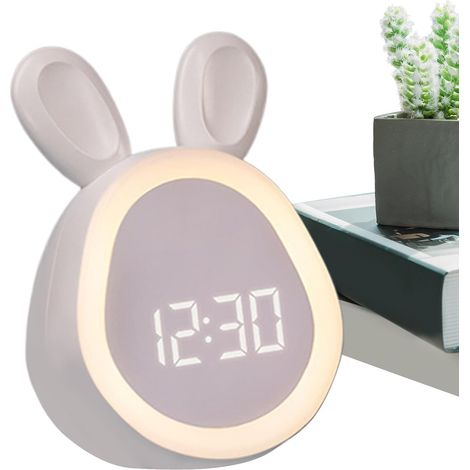 Réveil Mignon de Table pour la Chambre à Coucher Veilleuse Design (1/5)