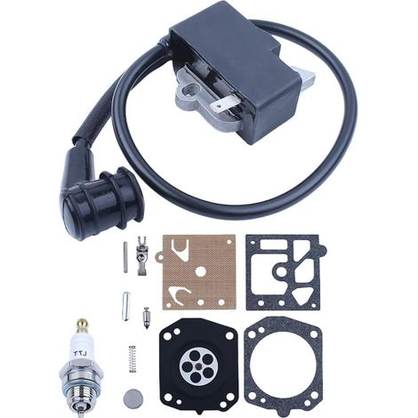 Ensemble bobine d'allumage et bougie pour tronçonneuse Stihl MS441 pièce 1138 400 1300 (1/5)