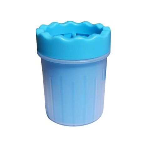 bleu Nettoyant pour pattes d'animaux, nettoyant pour pattes en siliCône, nettoyant pour pattes de chien portable avec serviette pour chiens, chats, soins de massage, griffes sales (1/4)