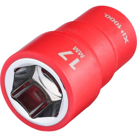 Draper 17650 XP1000 VDE Socket, 3/8"" Sq. Dr., 17mm (1/2)