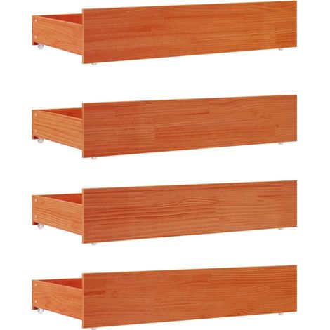 Maison Exclusive - Cajones de cama 4 uds madera maciza de pino ma