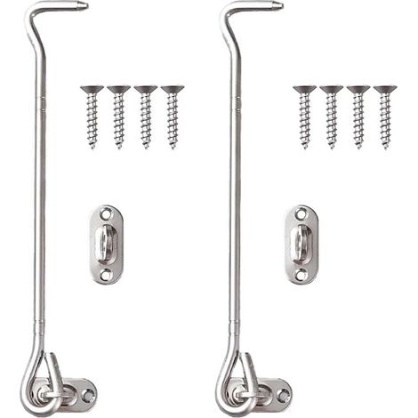 Stainless Steel Cabin Hook Eye Door Latch Silver (1/5)