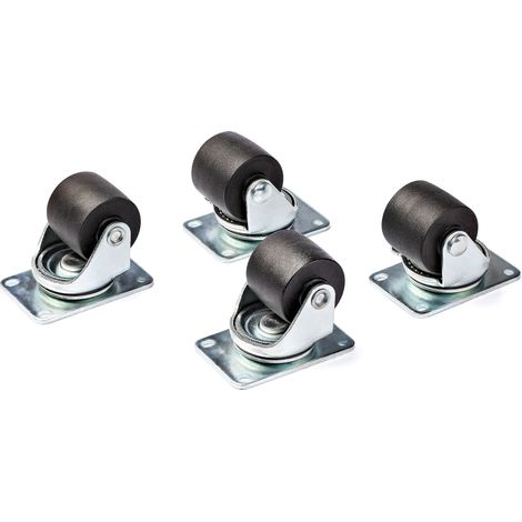 Roulettes startech robustes 50 mm capacité 250 kg