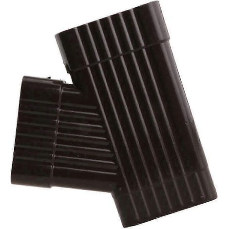 Raccord en Y en aluminium pour rallonge de gouttière - Accessoire robuste de répartition des eaux pluviales (1/5)