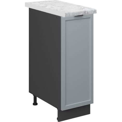Apothekerschrank Fame-Line, Hellblau-grau, 30 cm , AP Marmor, Vicco