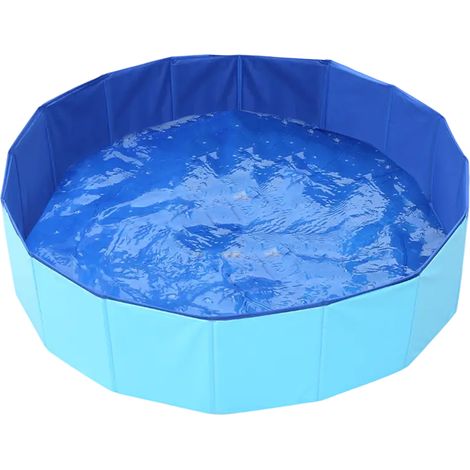1 Baignoire pour animaux, pliable, PVC, piscine mobile, grand et petit chien, chat, intérieur extérieur (1/5)