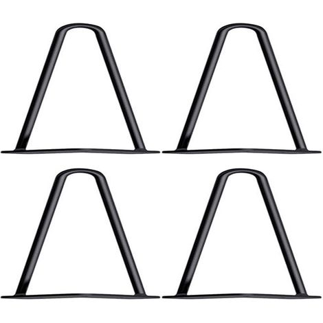 pieds de meubles en métal de 4 pouces (10 cm), robustes et durables, adaptés aux armoires, canapés, armoires, armoires TV, meubles de bricolage, épaisseur 10 mm, style industriel lourd (lot de 4)