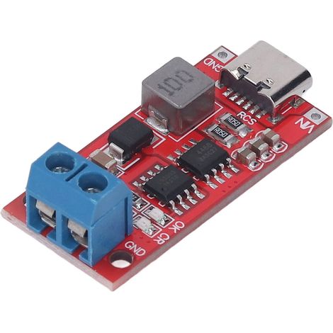 Module chargeur boost 3S DC3-6V pour batteries 18650 Li-Po/Li-ion, convertisseur élévateur 4A avec port Type-C, module surélevé (1/5)
