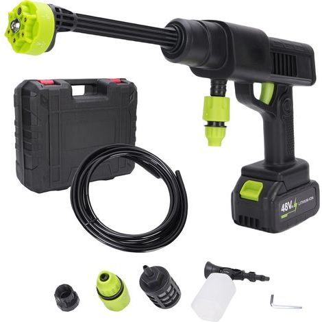 Nettoyeur haute pression portable sans fil pour voiture, moteur à piston 14 cylindres, portée 8-10 m, pression maximale de 40 bars, prise européenne (1/5)