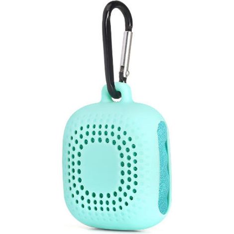 Serviette rafraîchissante instantanée avec étui en silicone, serviette de sport portable à séchage rapide pour les voyages sportifs. (1/5)