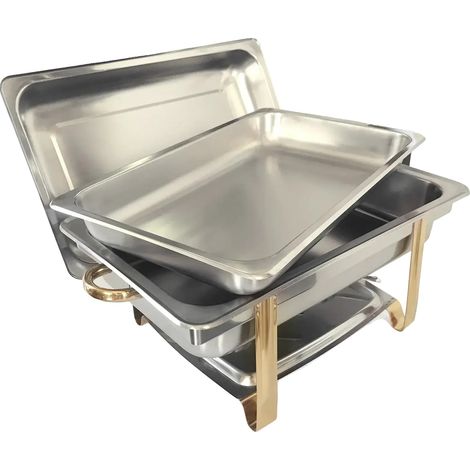 Four à buffet, Acier inoxydable, Design rectangulaire, Argent (1/2)