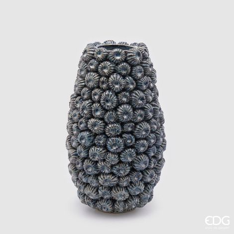 EDG Enzo De Gasperi Vaso Ricciomare H 38 Cm D 23 Cm Ceramica Waterproof Blue (1/4)