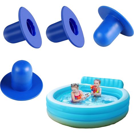 4 Pièces Bouchons de Piscine, Bouchon Piscine, Bouchon Vidange Piscine, Bouchon Spa, Bouchons Muraux pour Piscine, Trou de Crépine, Pompe de Filtre Bouchon de Vidange, Compatible et (1/5)