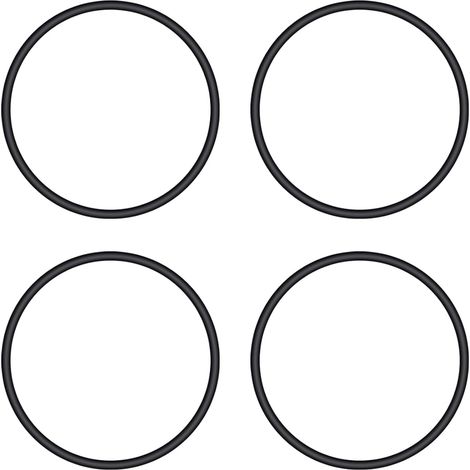 Lot de 4 couvercles de filtre à sable - Kit de joints toriques P6563 (125 x 115 x 5 mm) - Compatible avec 1000/1200/1500 - Noir - Caoutchouc nitrile (1/5)