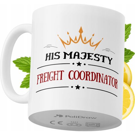 Taza para coordinador de carga. Divertida taza de café/té con diseño gráfico y texto humorístico. Taza para cumpleaños, santos, días festivos. Taza premium para ocasiones especiales en casa, oficina,  (1/5)