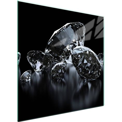 Piastra protettiva in vetro per piano cottura 50x52 Diamante (1/5)
