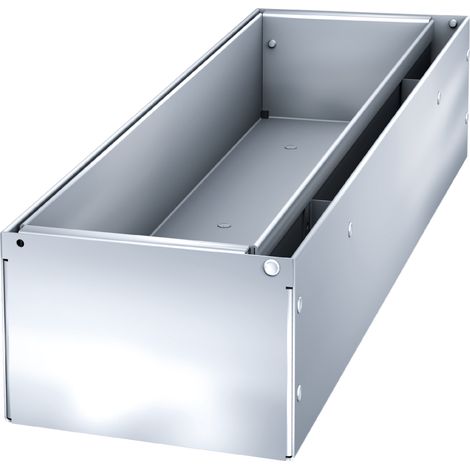 Trappe de visite 0,5m en acier galvanisé – Largeur utile 10cm – Pour entretien caniveaux extérieurs – Grille à fente MEAPARK (1/4)