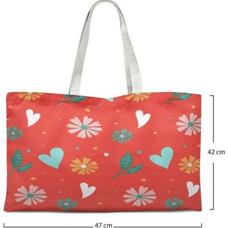 Sac Shopping Coton Réutilisable - 47x42 Cm - Anse 30 Cm - Pliable - 1 Pièce (1/4)