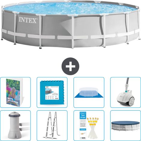Prism Frame Pool Rund - 427x107 cm - 9-teilig S531