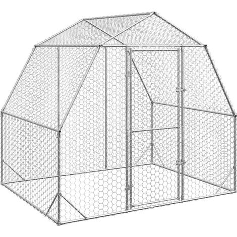 Maison Exclusive - Hühnerstall 2,5x2x2,25 m Verzinkter Stahl